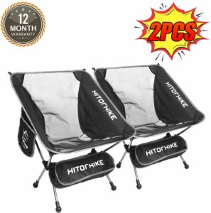#10. Hitorhike Camping Backpacking Chair Breathable Mesh 