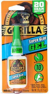 3. Gorilla Super Glue Gel, 20 Gram, Clear, (Pack of 1)