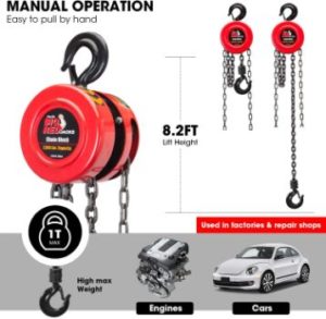 1. BIG RED TR9010 Torin Manual Chain Block Hoist