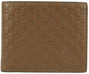 3. Gucci Men's Brown Microguccissima Leather 