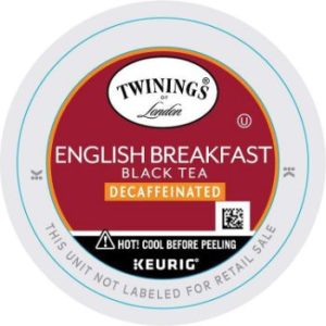 4. Twinings of London Decaffeinated English Breakfast Tea