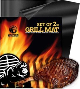 1. Mountain Grillers Heavy Duty BBQ Nonstick Grill Mats 