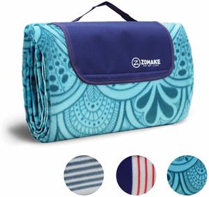 2. ZOMAKE Picnic Beach Outdoor Blanket Extra Large