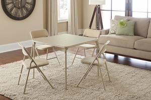 4. COSCO Folding Table and Chair Set, 5-Piece