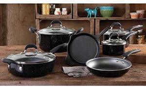 5. The Pioneer Woman Vintage Speckle Non-stick Cookware Set
