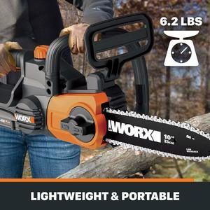 8. Worx WG322 20V Cordless Chainsaw