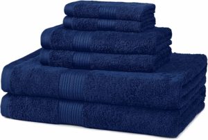 #1 AmazonBasics 6-Piece Bath Towel Set