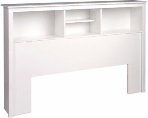 #1 Prepac Full Queen White Bookcase Headboard