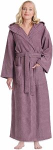 #1. Arus Classic Hooded Bathrobe for Women