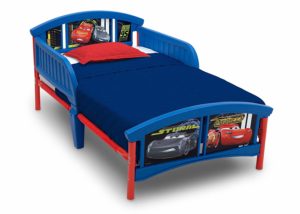 1. Delta Children Wood Toddler Bed, DisneyPixar Cars