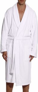 #10. Follow me Ultra Soft Plush Robe for Men with Shawl Collar