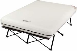 2. Coleman Camping Cot, Folding Air Mattress, and Pump Combo