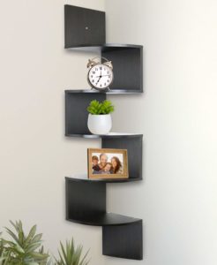 #3 Greenco 5 Tier Wall Mount Corner Shelves