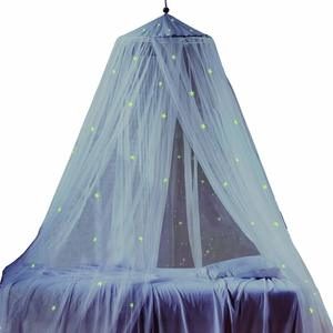 4. Bed Canopy with Fluorescent Stars Glow in Dark