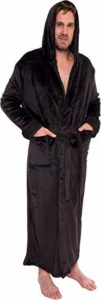 #4. Ross Michaels Hooded Long Robe for Men