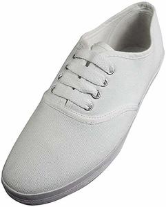 5. Easy USA Womens Lace Up Canvas Shoes