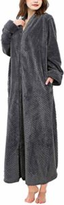 #6 Soojun Women's Waffle Fleece Bathrobe