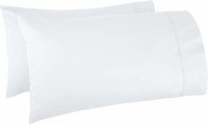 8. AmazonBasics Cotton Pillow Cases 400 