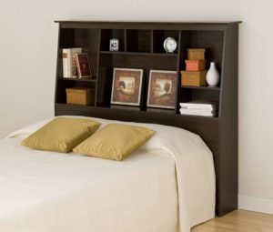 #9 Prepac Tall Slant-Back Bookcase Headboard