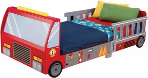 9. KidKraft Fire Truck Toddler Bed
