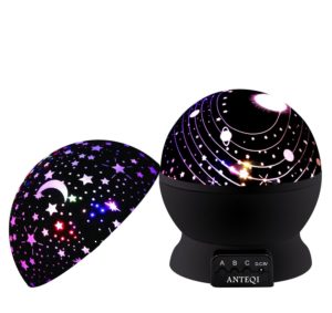 #9. Night Light Lamp, Rotating Sky Moon, and Cosmos, Romantic