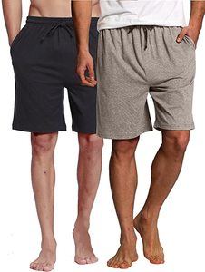 2. CYZ Men's Sleep Shorts - 100% Cotton Knit