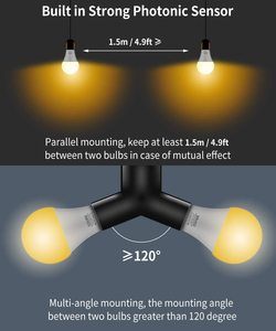 3. Govee 9W Dusk to Dawn Light Bulb