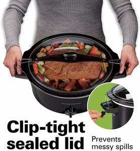 5. Hamilton Beach Extra-Large Portable 10-Quart Slow Cooker