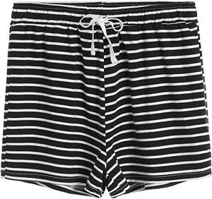 7. Latuza Women's Cotton Striped Pajama Shorts