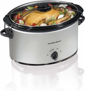 8. Hamilton Beach Portable 7-Quart Slow Cooker