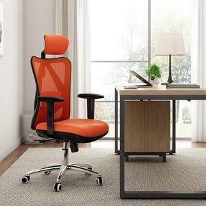 81DH7udhiKL._AC_SL1500_8. Sihoo Ergonomic Office Chair, Mesh (Orange)
