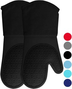 #1 HOMWE Extra Long Silicone Oven Mitt