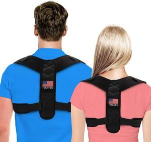 1. Adjustable Upper Back Brace, Posture Corrector