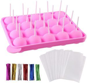 10. CCINEE 20 Cavity Silicone Cake Pop Mold