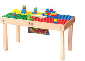 10. Heavy Duty DUPLO Compatible Table with Built-in Lego Storage