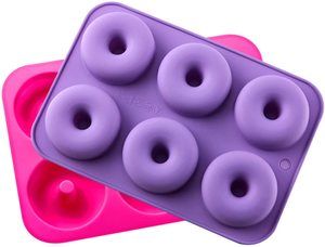 10. KLEMOO 2-Pack Donut Baking Pan