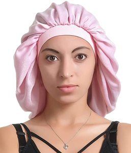 12. Large Satin Silk Bonnet Sleep Cap