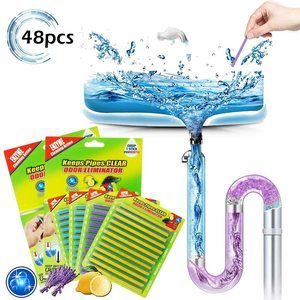 #15 48PCS Drain Cleaner Sticks Sink Deodorizer Clog Remover