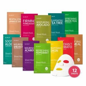 #2 Sheet mask by Glam Up Facial Sheet Mask BTS 12Combo