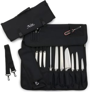 2. Chef’s Knife Roll Bag (14 slots) Holds 10 Knives