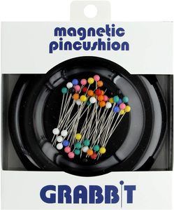 2. Grabbit Magnetic Sewing Pincushion, Black