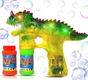 2. Haktoys T-Rex Dinosaur Bubble Shooter Gun