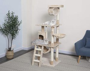 #3. Go Pet Club Cat Tree, 62 Inches