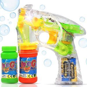 3. Haktoys Transparent Bubble Shooter Gun