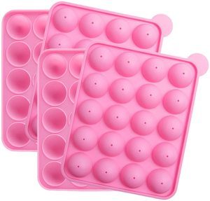 5. Tosnail 2 Pack of 20-Cavity Silicone Cake Pop Mold