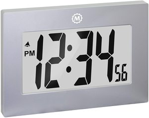 #6. Marathon Large Battery Operated Digital Wall Clock