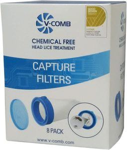 6. V-Comb Capture Filter Refill - 8 Head Lice and Nit Capture Filters