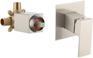 #8 KES BRASS Shower Faucet Body Valve and SOLID Stainless Steel 
