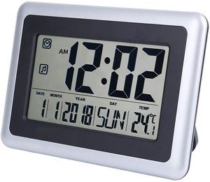 #8. FORESTIME Large LCD Screen Digital Wall Clock