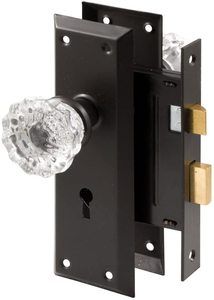 #8. Prime-Line E 2497 Classic Bronze Mortise Keyed Lock 